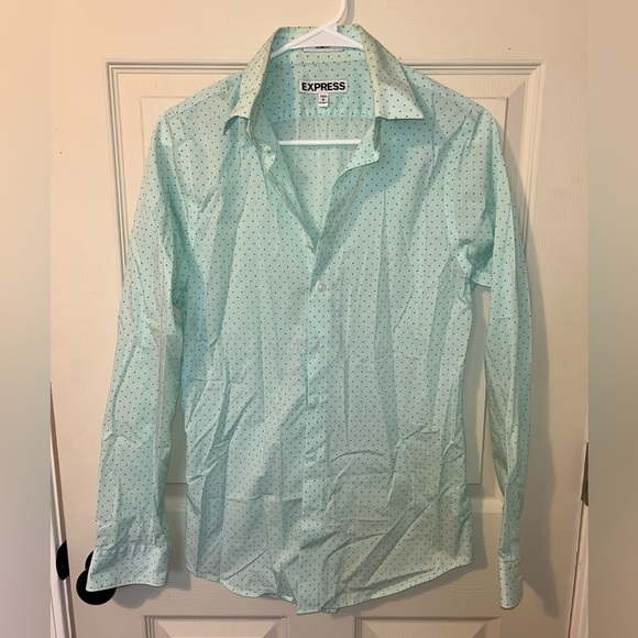Express Shirts Express Mens Teal Button Down Poshmark